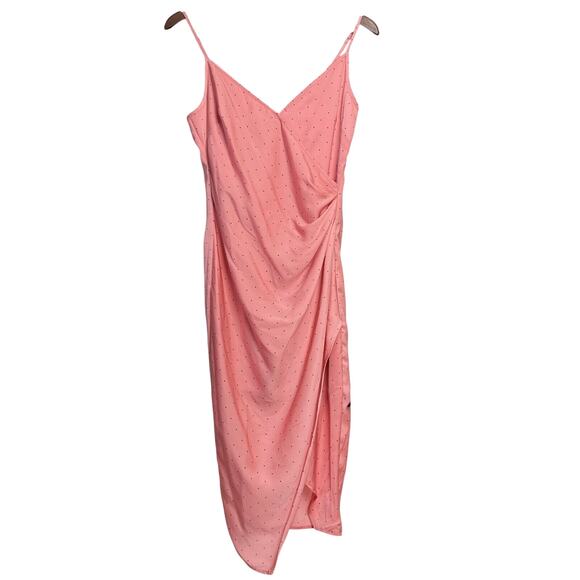 Women's BCB Generation Pink w/ Black Polka Dot Dress - Size 0 ( XXS / XS ) - Picture 1 of 13